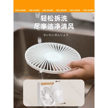 廚房風扇磁吸壁掛墻上廁所臥室家用超薄小型免打孔迷你桌面辦公室