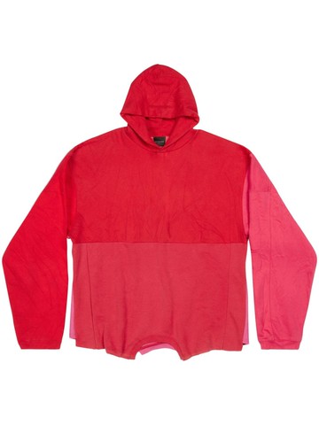 Balenciaga - I Love Upcycled patchwork cotton hoodie - men - Cotton - L - Pink