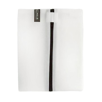 粉彩小兔 純色潔淨洗衣袋細網 40x50cm  白色  12個