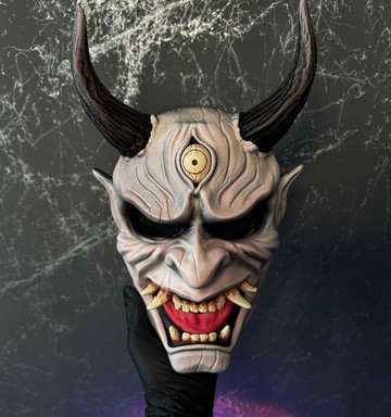 DBD 鬼武者面具 白色與粉色  日本鬼面具  黎明殺機  Cosplay