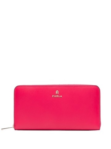 Furla - Camelia leather wallet - women - Calf Leather/Viscose - One Size - Pink