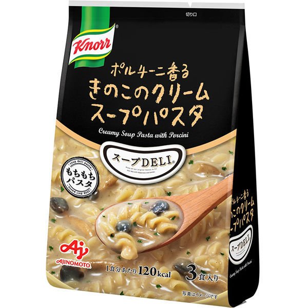 味の素クノール スープDELI きのこのクリームスープパスタ 1袋（3食入）　スープデリ　味の素