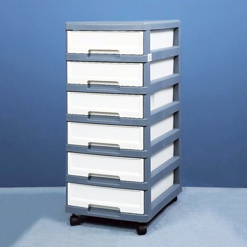 33面寬六層收納抽屜櫃附輪(6低抽) 單一規格