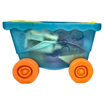 B.toys 感統玩具 挖挖兵拉拉車 BX1596Z 18個月以上  海洋藍  1158g  1組