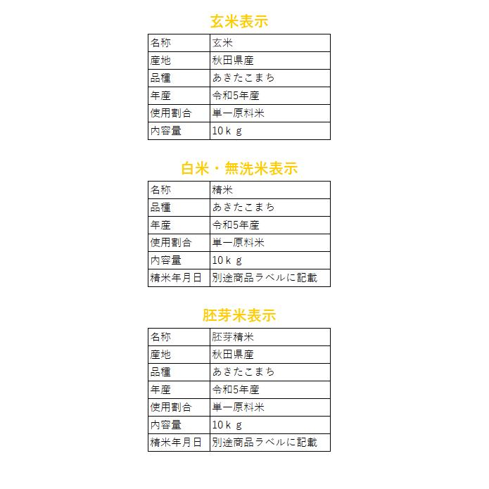 新米出荷開始！ 令和5年産 秋田県産  あきたこまち 10kg(5kg×2袋) ★選べる精米★