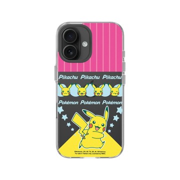 iPhone 16 Clear Case（相機按鈕） 透明 - 寶可夢 Pokemon - 多彩系列-皮卡丘