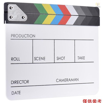 10 英寸 * 12 英寸 / 24.5 * 30 厘米亞克力幹擦隔板拍板拍板板用於電影電影剪輯動作場景 T1V
