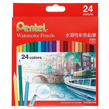 飛龍Pentel水溶性色鉛筆/CB9-24TW/24色