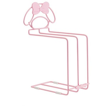 真愛日本 16073000002\t毛巾架-MM大臉粉結   三麗鷗家族 Melody 美樂蒂  居家 廚房用具 衛浴設備 正品 限量