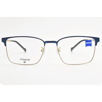 【ZEISS】ZS23131LB 020 鈦金屬 眉框光學眼鏡♣ (霧深藍 霧金)#金橘眼鏡