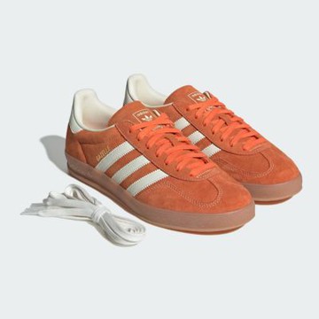 adidas 休閒鞋 Gazelle Indoor 男鞋 女鞋 橘 德訓鞋 麂皮 復古 愛迪達 JQ8392