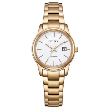 CITIZEN 星辰錶 藍寶石水晶鏡面簡約時尚光動能EW2313-93A/27.5mm