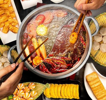 鴛鴦鍋 鴛鴦鍋304不銹鋼電磁爐專用加厚大容量清湯火鍋鍋家用涮鍋火鍋盆