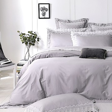 Cozy inn 荷斯緹雅 加大四件組 300織精梳棉薄被套床包組