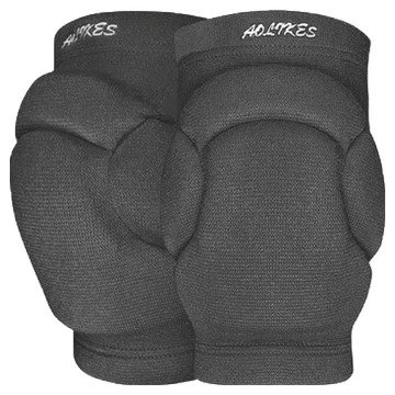 AOLIKES 奧力克斯 運動護膝 加厚海綿墊護 防撞防跪 適用運動/舞蹈/跪地  黑色  1雙