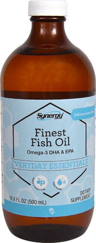 Vitacost Synergy Liquid Finest Fish Oil Omega-3 DHA & EPA Lemon 16.9 fl oz
