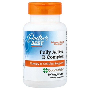 Doctor's Best, 全活性 B 復合物，60 粒素食膠囊