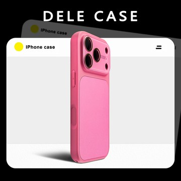 蘋果17手機殼玫紅細閃貼皮iphone17promax水晶鏡頭膜16pro全包15防摔大視窗14新款13高級感17pm