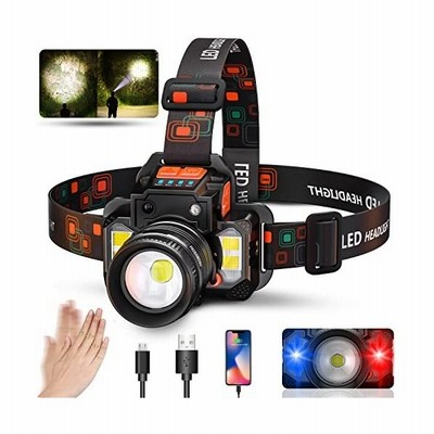 Ledヘッドライト 充電式 高輝度 ヘッドランプ 3000ルーメン6点灯モード 明るい 強力 Cobデュアル光源頭ライト人感センサー機能付き可 ズーマ 通販 Lineポイント最大get Lineショッピング
