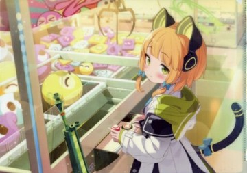 才羽綠A4文件夾藍色檔案-Blue Archive-