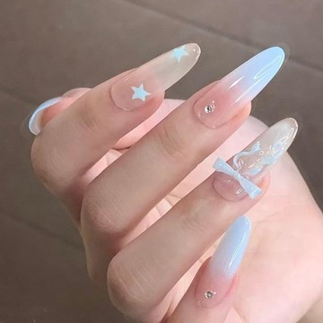 💗Yuki Nail💗千金純手工溫柔穿戴夏日漸變貓眼蝴蝶結法式顯白高階氣質美甲清新
