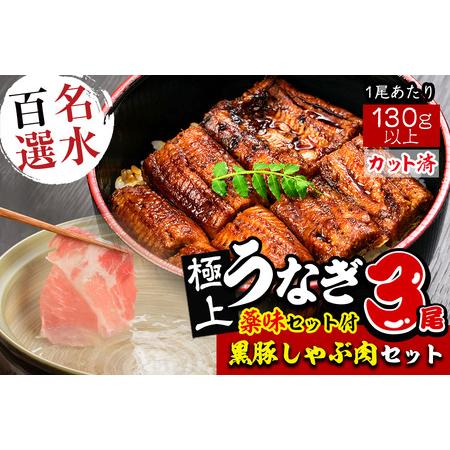 ふるさと納税 絶品★極上カットうなぎ×黒豚しゃぶ肉 合計約1.1kg e0-044 鹿児島県志布志市