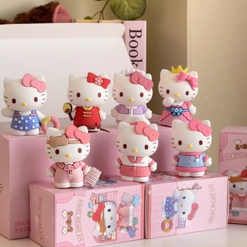 ❤️在臺好貨❤️凱蒂貓換裝日記盲盒Kitty手辦公仔玩偶少女心桌面擺件禮物