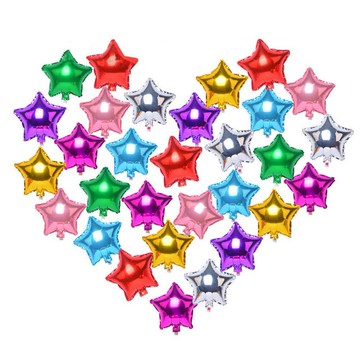 星星氣球 10吋 台灣現貨 生日佈置 星型氣球 鋁箔氣球 五角星 生日氣球 慶生 求婚 結婚佈置 派對舞會 校慶 園遊會