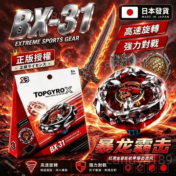 【日本發貨】戰鬥陀螺 BeybladeX BX-31 隨機強化組Vol.03 暴龍猛擊 暴龍霸擊 X世代 高速追擊