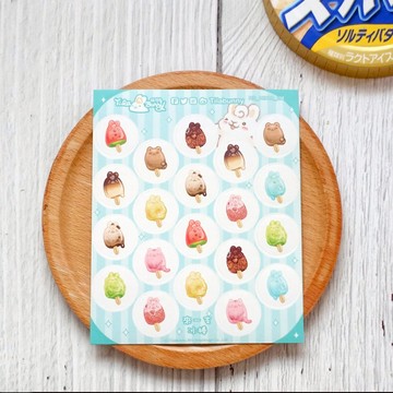 冰棒兔兔 小圓貼紙