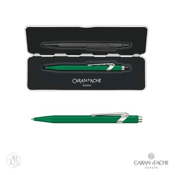 CARAN D’ACHE 卡達 849 COLORMAT-X 原子筆, 綠色 (原廠正貨)