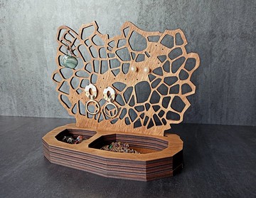 耳環架展示珠寶收納盒