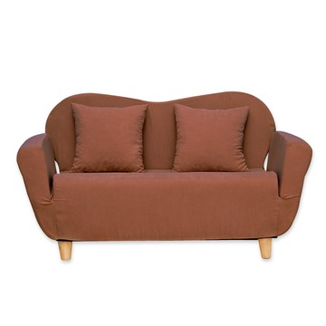 【班尼斯】【 超Q愛】貴妃椅/沙發床‧天然實木腳-可可咖啡