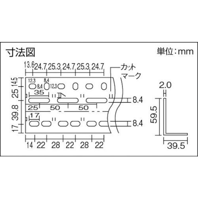 TRUSCO L型アングル60mm角 1200L ネオグレー 60-1200 NG(ネオグレー) トラスコ中山(株) 通販  LINEポイント最大0.5%GET LINEショッピング