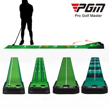 PGM GOLF 新款自動回球3米高爾夫推桿墊防滑底座有球桿球放置區