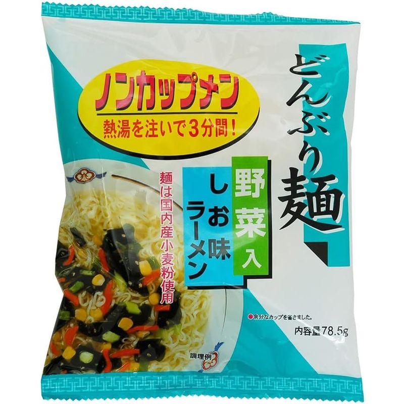 トーエー どんぶり麺・しお味ラーメン 78.5g×6袋