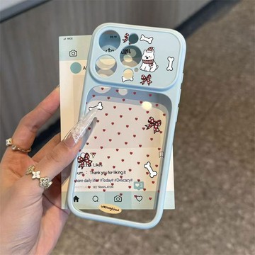愛心小狗手機殼iPhone17/18潮16plus蘋果15promax防摔14卡通13 12 11