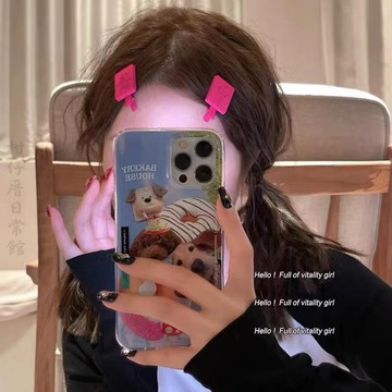 🍊台北出貨🍊Orange 可開發票 創意趣味新款麻將髮夾紅中發財文字少女劉海夾國潮搞怪新年夾子女