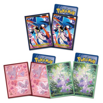 (限量)POKEMON寶可夢集換式卡牌 超級進化 造型卡套-超級甲賀忍蛙/泡沫栗鼠&奇諾栗鼠/黏黏寶&黏美兒