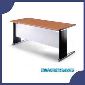 『商款熱銷款』【辦公家具】OTW-147H 櫸木紋 雪白凸點檔板 鋁合金辦公桌 辦公桌 書桌 桌子