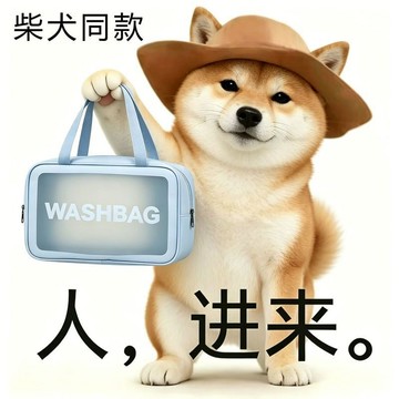 百貨精選🌺萌犬旅行洗漱包化妝包套裝收納包便攜手提磨砂防水整理包Aring百貨精選