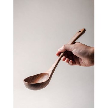 日式天然木質筷勺子套裝電飯煲飯勺長柄湯勺漏勺不粘鍋木鏟耐高溫