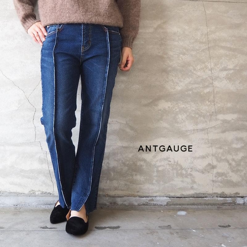 アントゲージ デニム パンツ レディース ANTGAUGE 後スリット5P