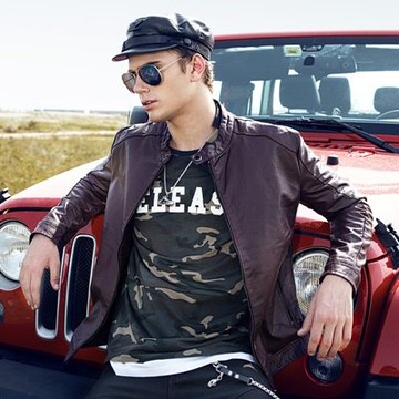 現貨+預購 皮衣夾克外套-純色薄款簡約休閒男外套4色73ud25【獨家進口】【米蘭精品】