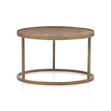 【ARTOPI】Matthew馬修(榆木拼花)設計小圓几