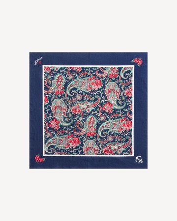 Noah Floral Paisley Bandana Deep Navy