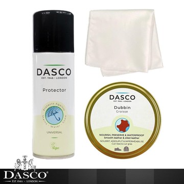 DASCO 鞋保養銷售冠軍組合(防水防污劑+皮革防水保養油)