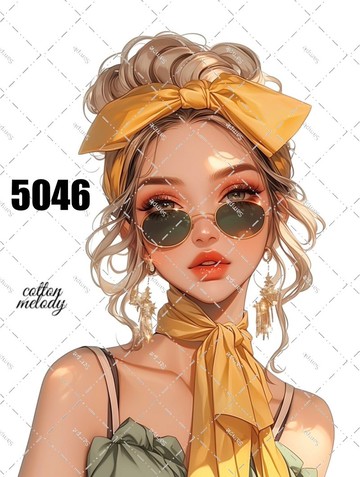 original sticker no.5046 人物貼紙 原創貼紙 原創人物貼紙 裝飾貼紙 cotton melody