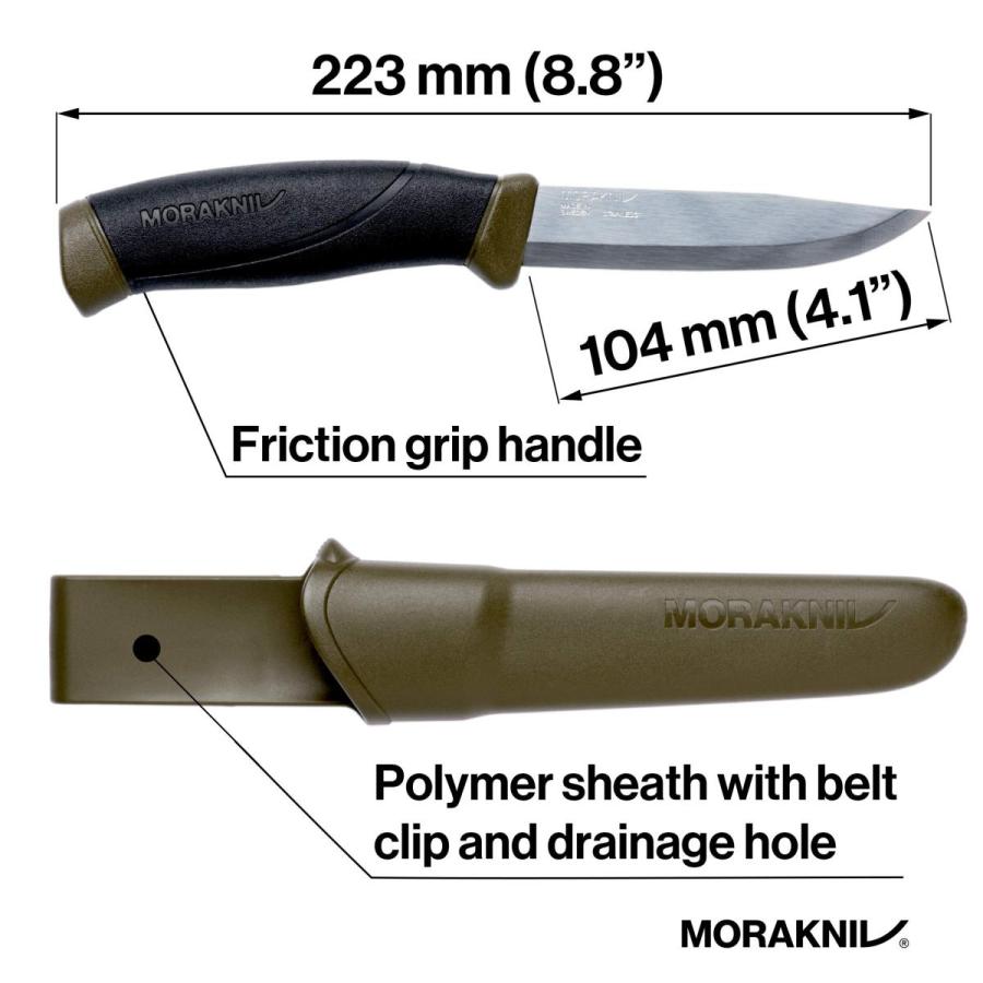 モーラ・ナイフ Mora knife Companion MG ステンレス