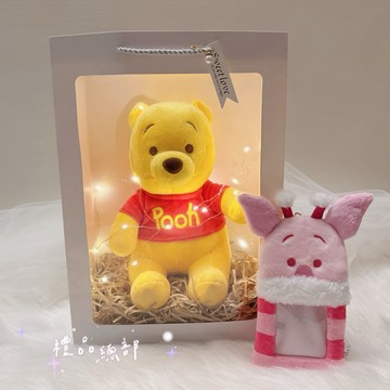 【禮品總部】現貨|實拍 小熊維尼禮物袋 正版 小熊維尼娃娃 禮品袋 跳跳虎玩偶 小熊維尼票卡包 迪士尼 Disney